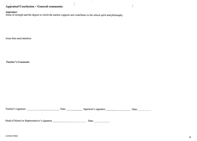 Page 4 of the 2006 AKMSS staff appraisal form
